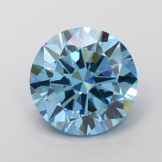 1.01 Carat Oval Lab Grown Diamond VVS2 Fancy Vivid Blue