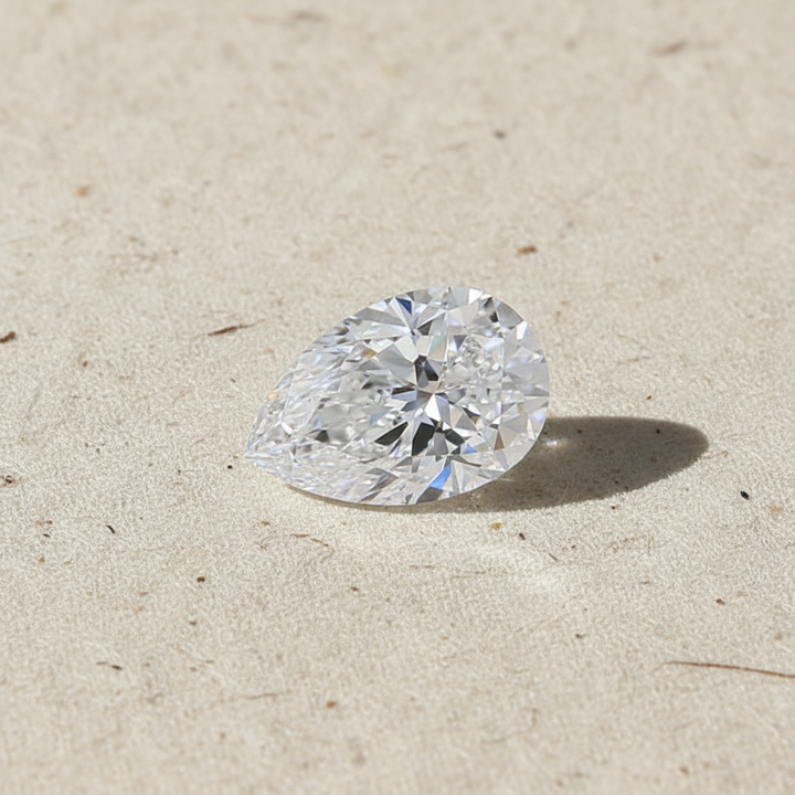 1.01 Carat Pear Cut Lab Grown Diamond VVS1 D Color IGI Certified
