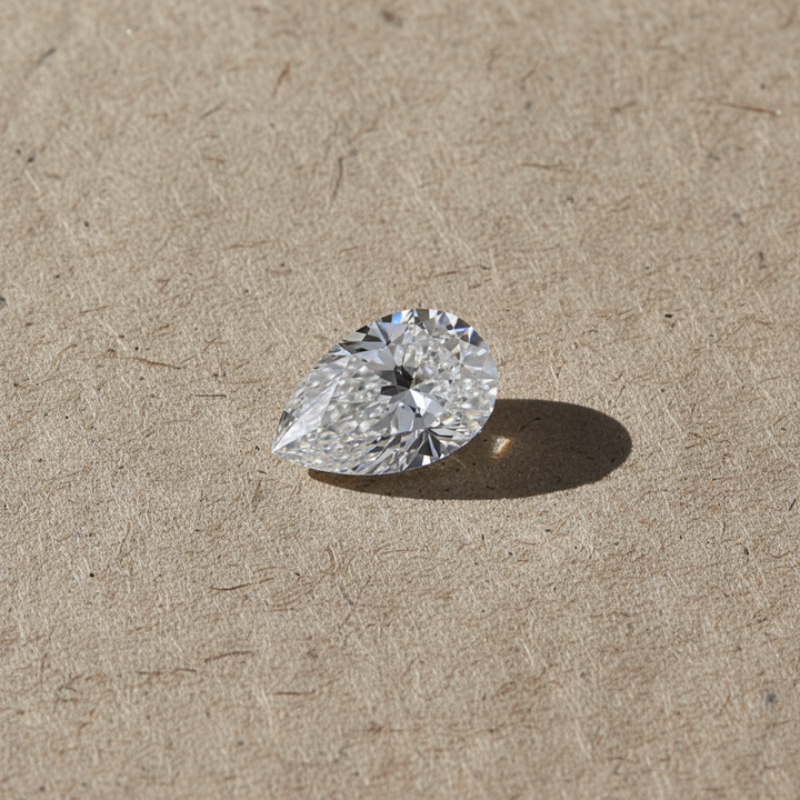 1.01 Carat Pear Cut Lab Grown Diamond VVS1 D Color IGI Certified
