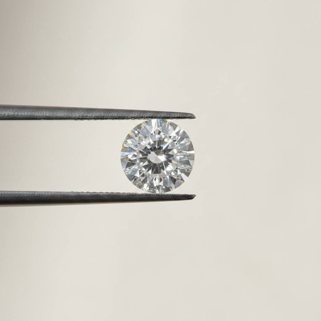 Diamante cultivado em laboratório com lapidação portuguesa de 1,01 quilates, VS1/D