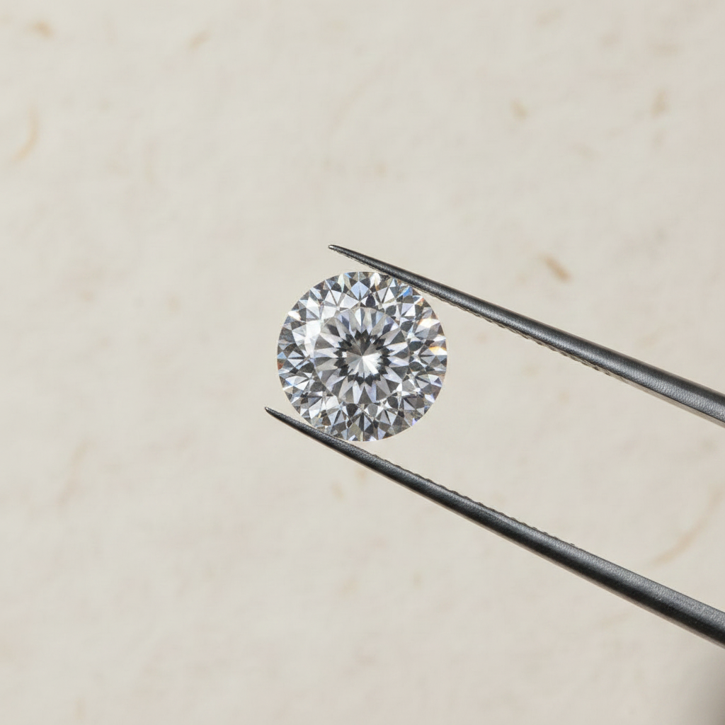 1,01 Karat portugiesischer, im Labor geschliffener Diamant, VS2/D