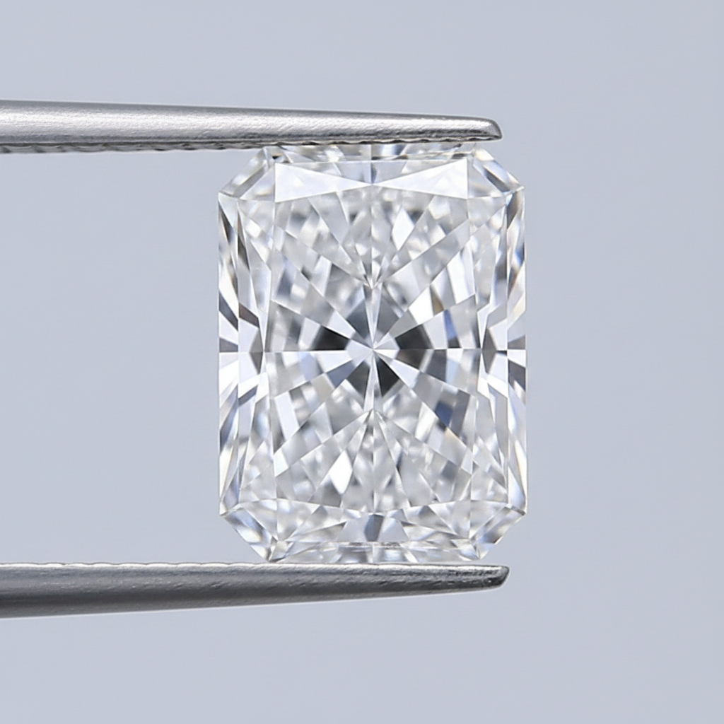 1,01 karaat stralend geslepen laboratorium-gegroeide diamant, VVS1/D