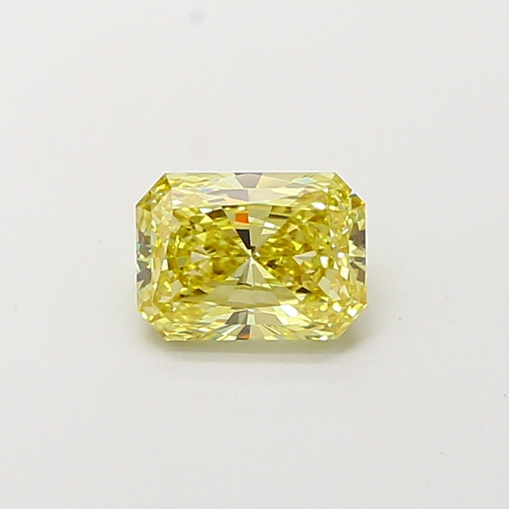 1.01 Carat Radiant Lab Grown Diamond VS1 Fancy Yellow