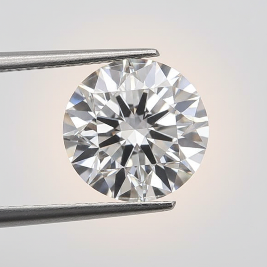 1,01 karaat ronde laboratorium-gegroeide diamant, IF/D
