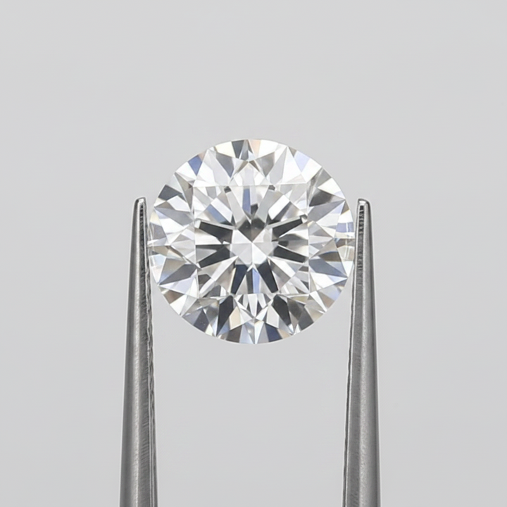 1,01 karaat ronde laboratorium-gegroeide diamant, SI1/D