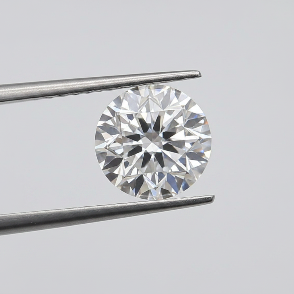 1,01 karaat ronde lab-gegroeide diamant, VS1/D
