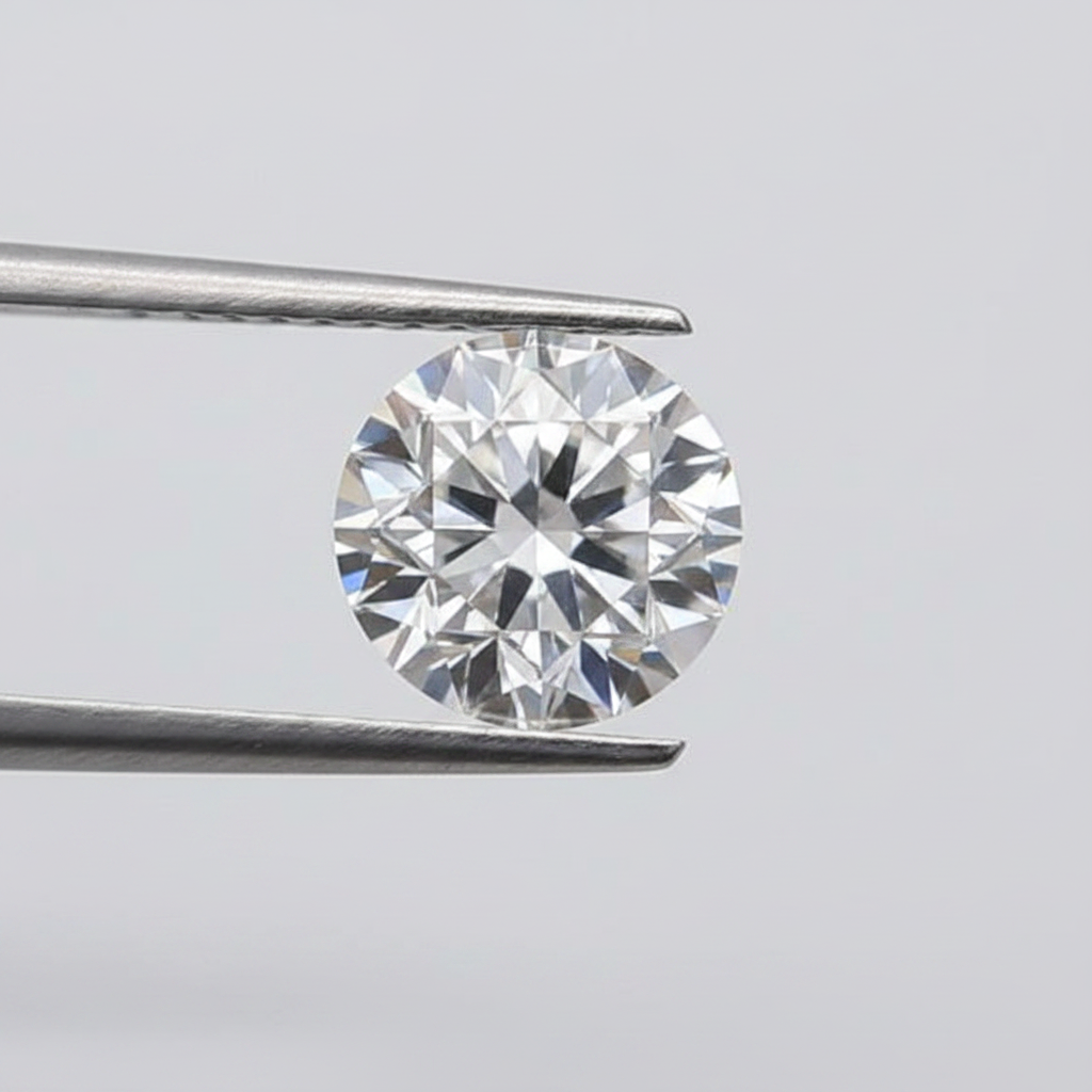 1,01 karaat ronde lab-gegroeide diamant, VS1/D