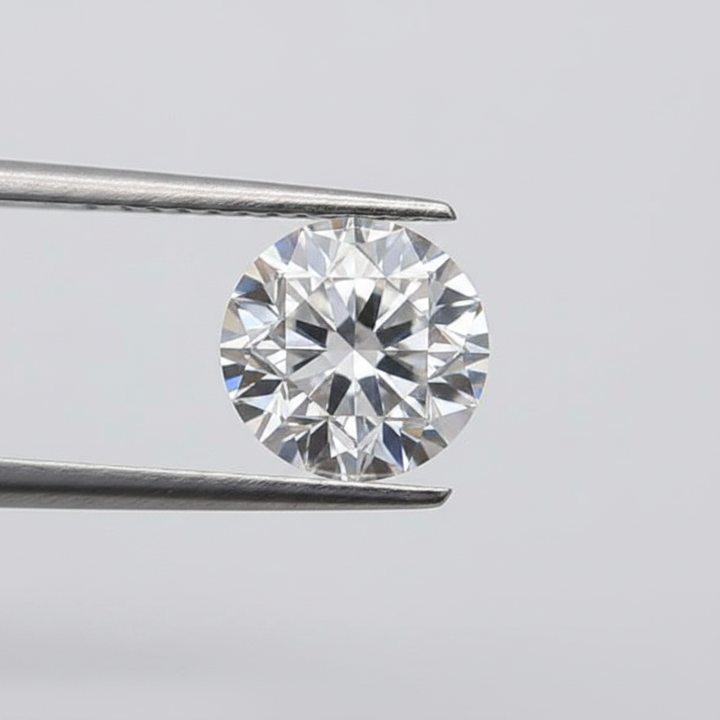 1,01 karaat ronde lab-gegroeide diamant, VS1/D