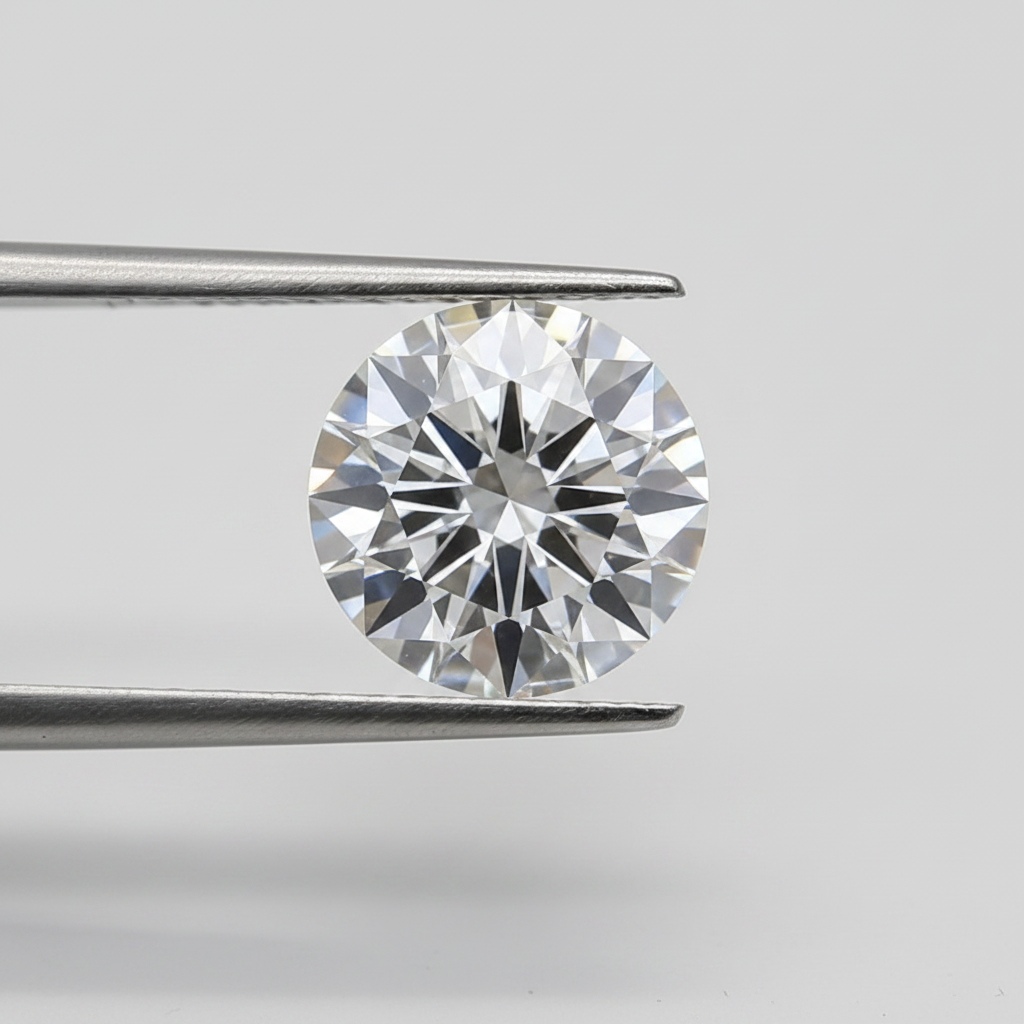 1.01 Ct E Color VS1 Round Cut HPHT Lab Grown Diamond Variation Certified