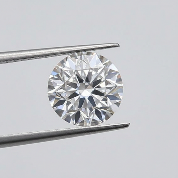 1,01 karaat ronde lab-gegroeide diamant, VVS2/E