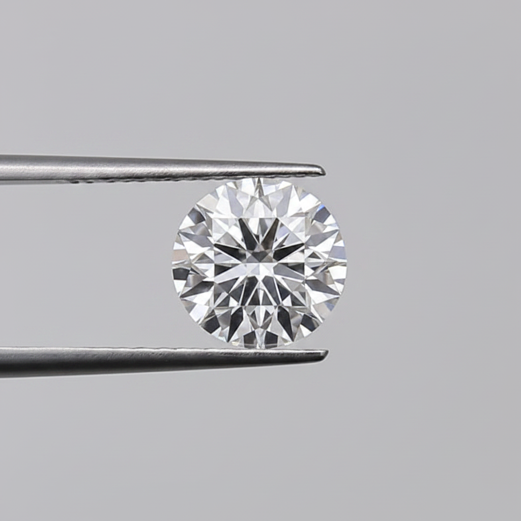 1.01 Ct E Color VVS2 Round Cut HPHT Lab Grown Diamond Variation Certified