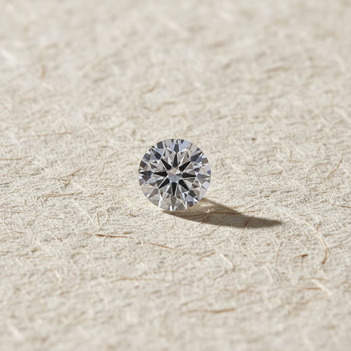 1.01 Carat Round E VVS2 HPHT Lab Grown Diamond Excellent Cut Variation Certified