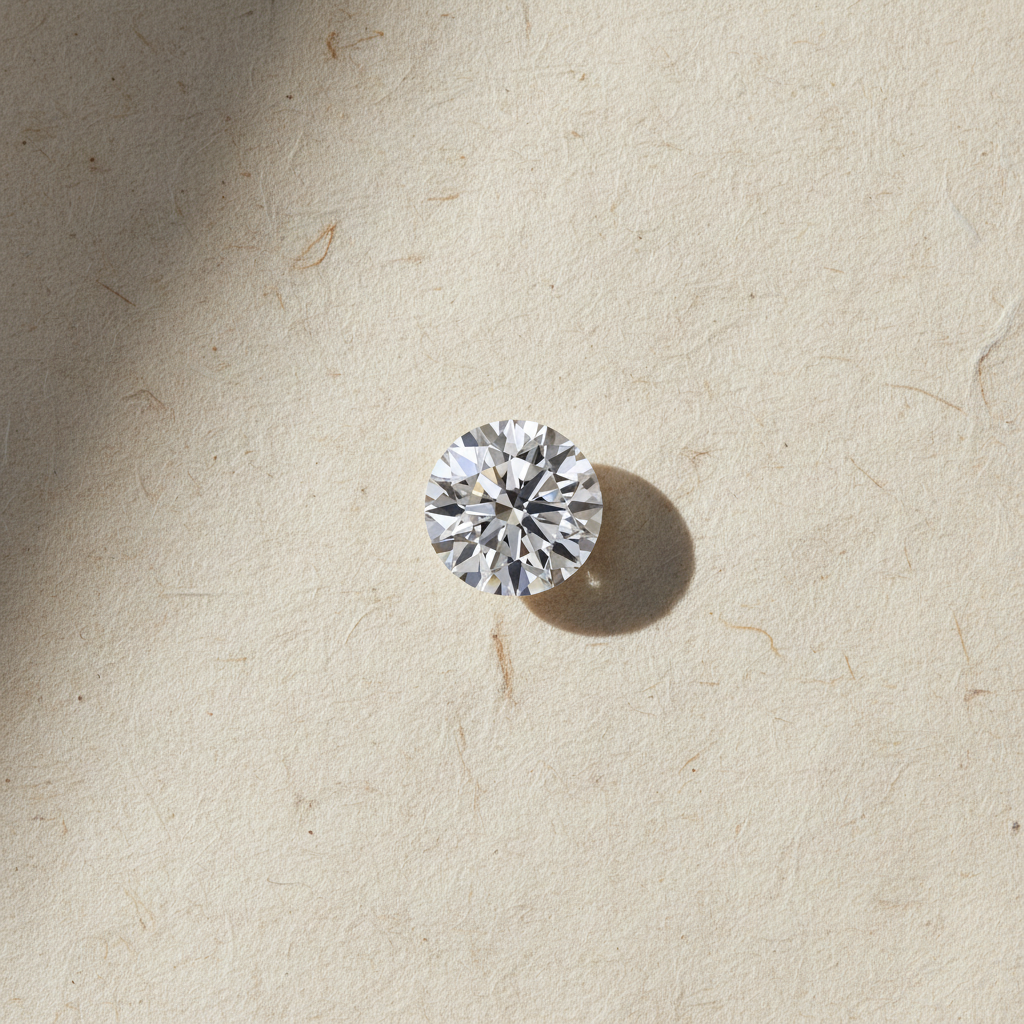 1.01 Carat Round F VVS2 HPHT Lab Grown Diamond Excellent Cut Variation Certified