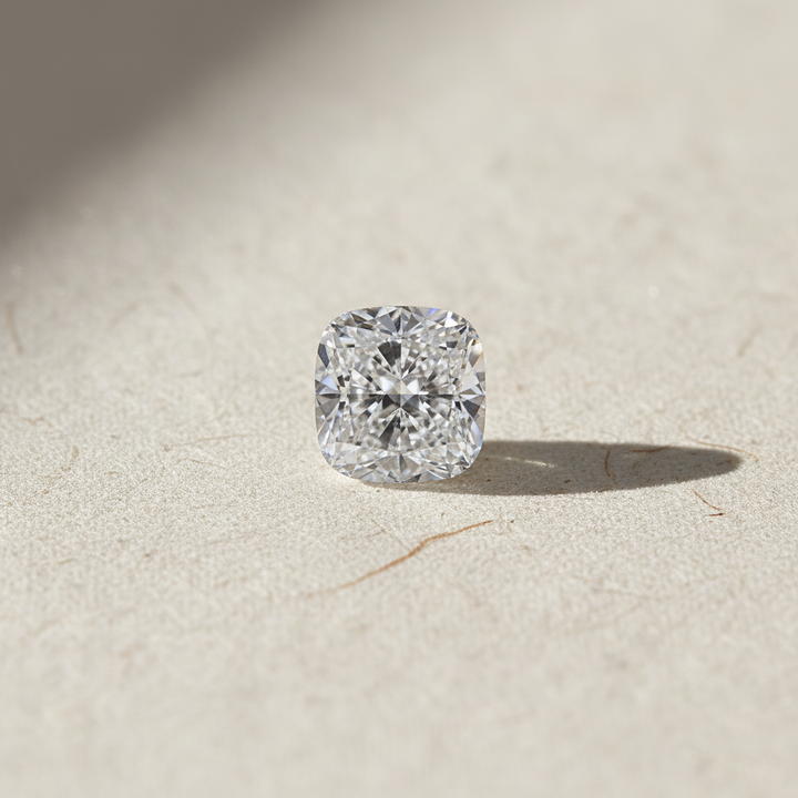 1,02 Karat kissengeschliffener, im Labor gezüchteter Diamant, VVS2/D