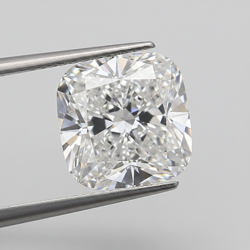1,02 Karat kissengeschliffener, im Labor gezüchteter Diamant, VVS2/D