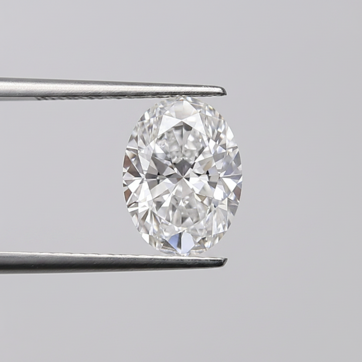 1,02 karaat ovaal geslepen laboratoriumdiamant, VS1/D