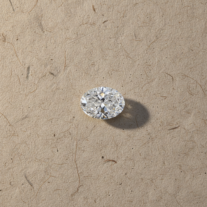 1,02 karaat ovaal geslepen laboratoriumdiamant, VS1/D