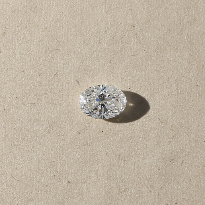 1,02 karaat ovaal geslepen laboratoriumdiamant, VS1/D