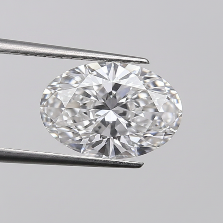 1,02 karaat ovaal geslepen laboratoriumdiamant, VS1/D