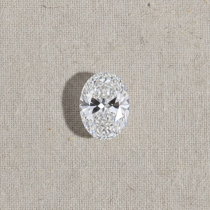 1,02 karaat ovaal geslepen laboratoriumdiamant, VVS2/D