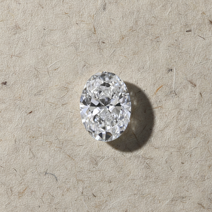 1,02 karaat ovaal geslepen laboratoriumdiamant, VVS2/E