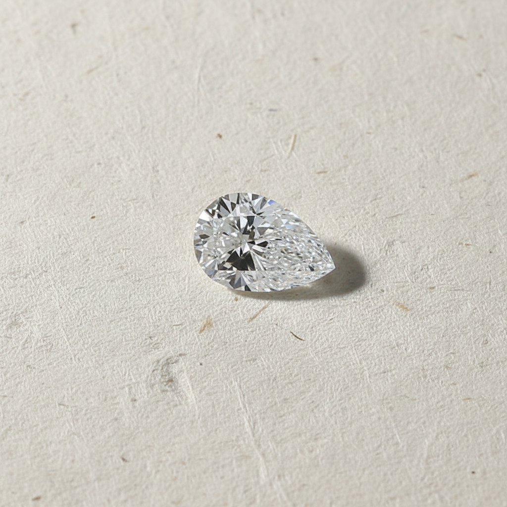 1.02 Carat Pear Cut Lab Grown Diamond VVS1 D Color IGI Certified
