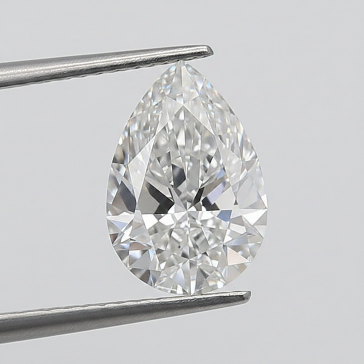 1.02 Carat D IF Pear Shape HPHT Lab Grown Diamond IGI Certified
