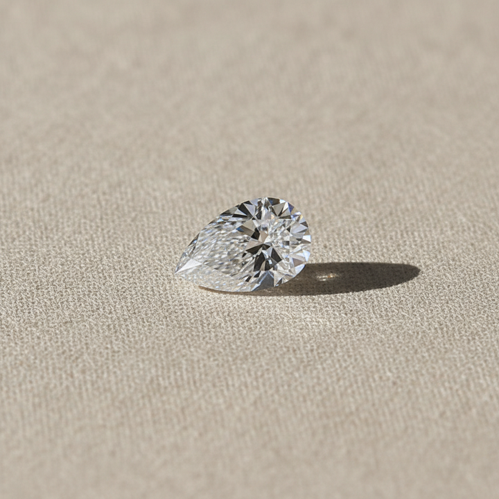 1.02 Carat Pear Cut Lab Grown Diamond VVS1 D Color IGI Certified
