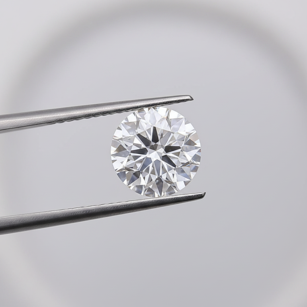 1,02 karaat ronde laboratoriumgekweekte diamant, IF/D