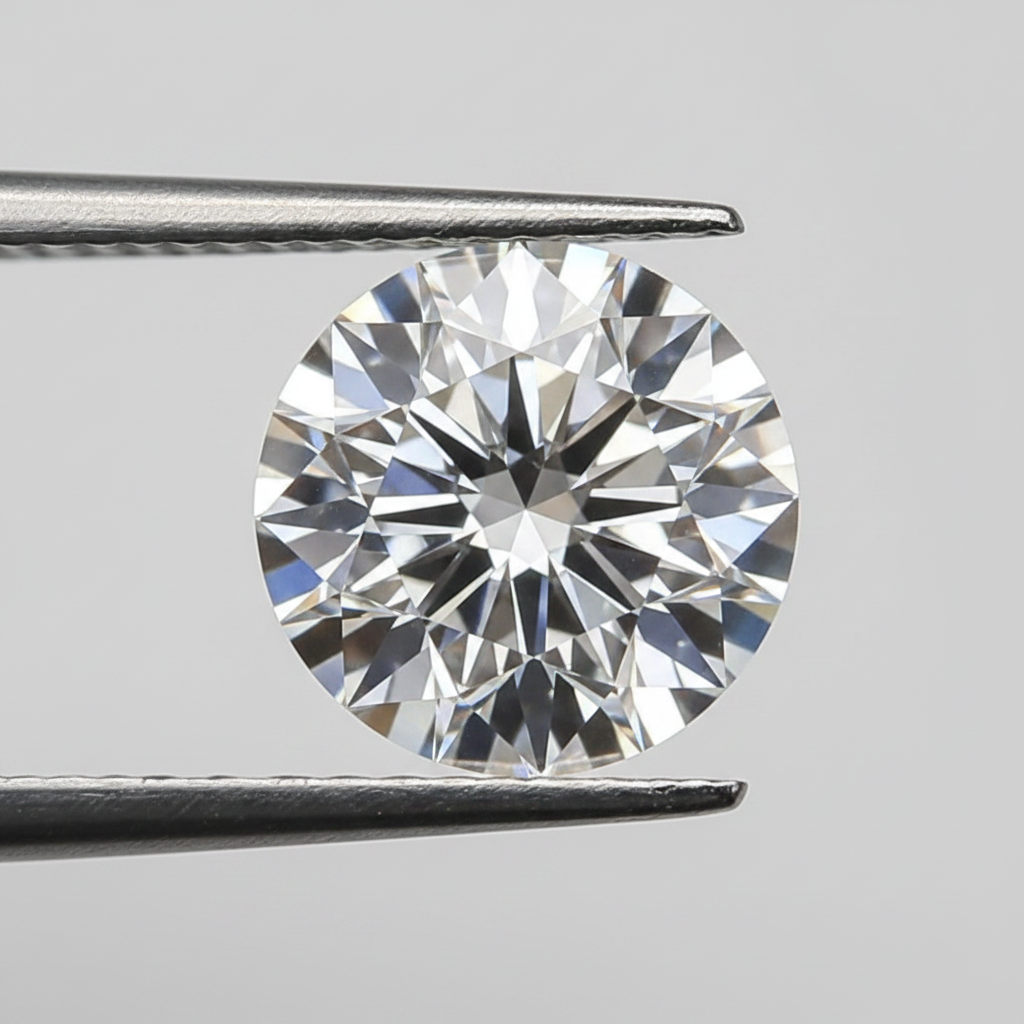 1,02 karaat ronde laboratoriumgekweekte diamant, IF/D