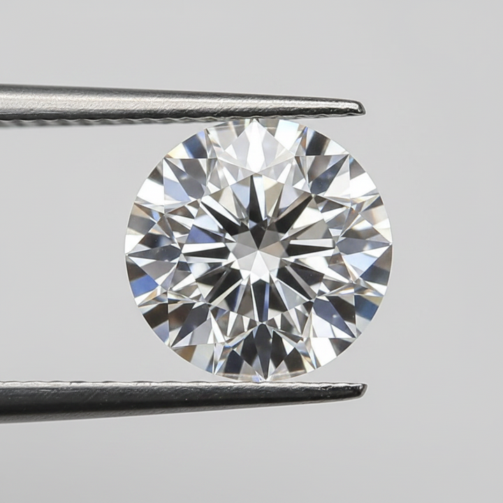 1,02 karaat ronde laboratoriumgekweekte diamant, IF/D