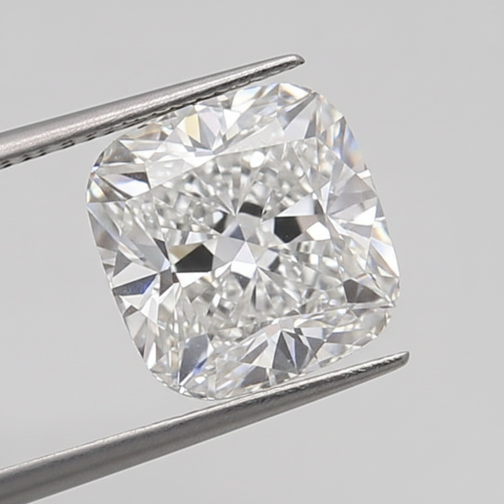 1,03 Karat kissengeschliffener, im Labor gezüchteter Diamant, VS2/D