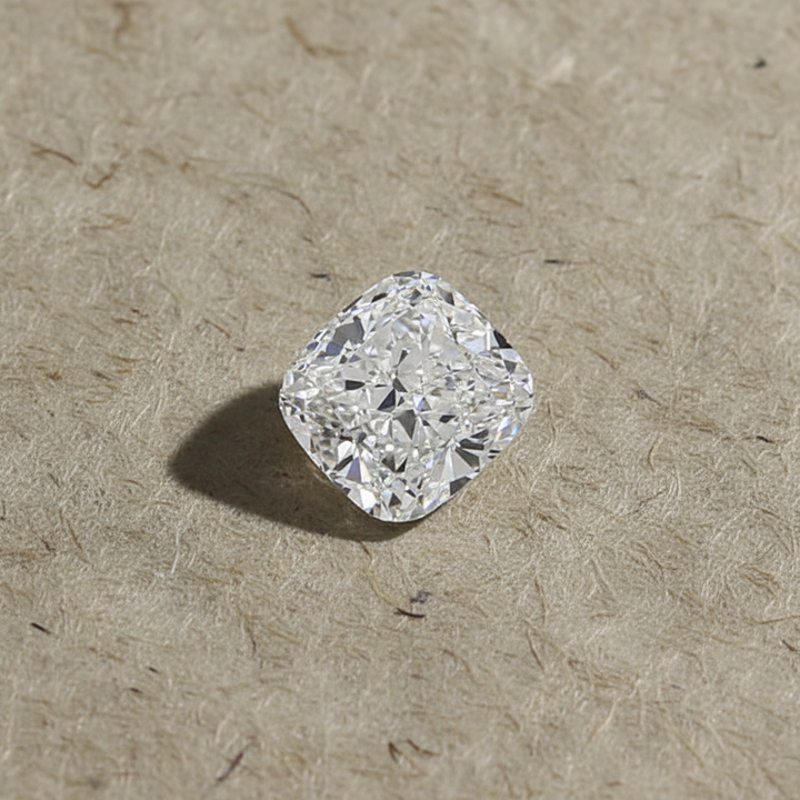 1.03 Carat Cushion Cut Lab Grown Diamond, VVS2/D