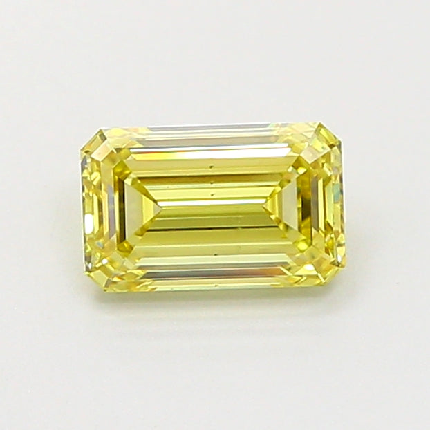 1.03 Carat Emerald Cut Lab Grown Diamond VS2Light Yellow
