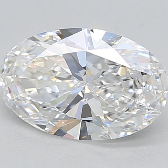 Diamante coltivato in laboratorio ovale da 1,03 carati VVS2 H