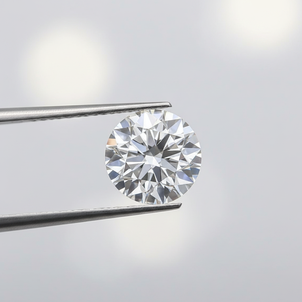 1,03 karaat ronde laboratorium-gegroeide diamant, IF/D