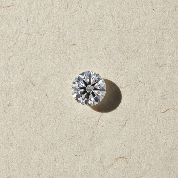 1,03 karaat ronde lab-gegroeide diamant, VVS1/D