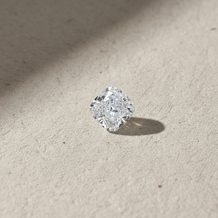 1.04 Carat Cushion Cut Lab Grown Diamond, IF/E