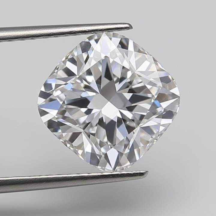 1,04 Karat kissengeschliffener, im Labor gezüchteter Diamant, VS2/D