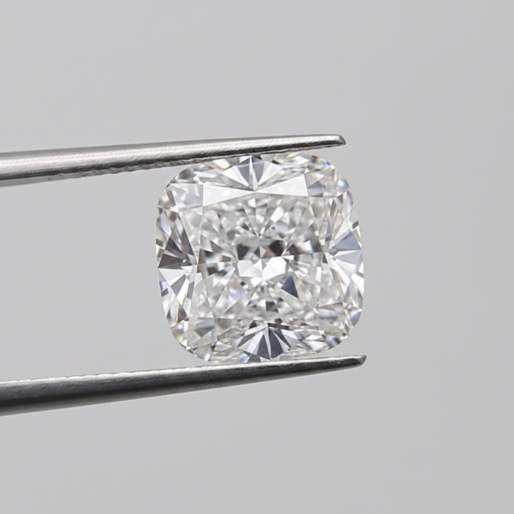 1,04 Karat kissengeschliffener, im Labor gezüchteter Diamant, VVS2/D