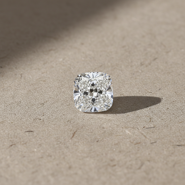 1,04 Karat kissengeschliffener, im Labor gezüchteter Diamant, VVS2/D
