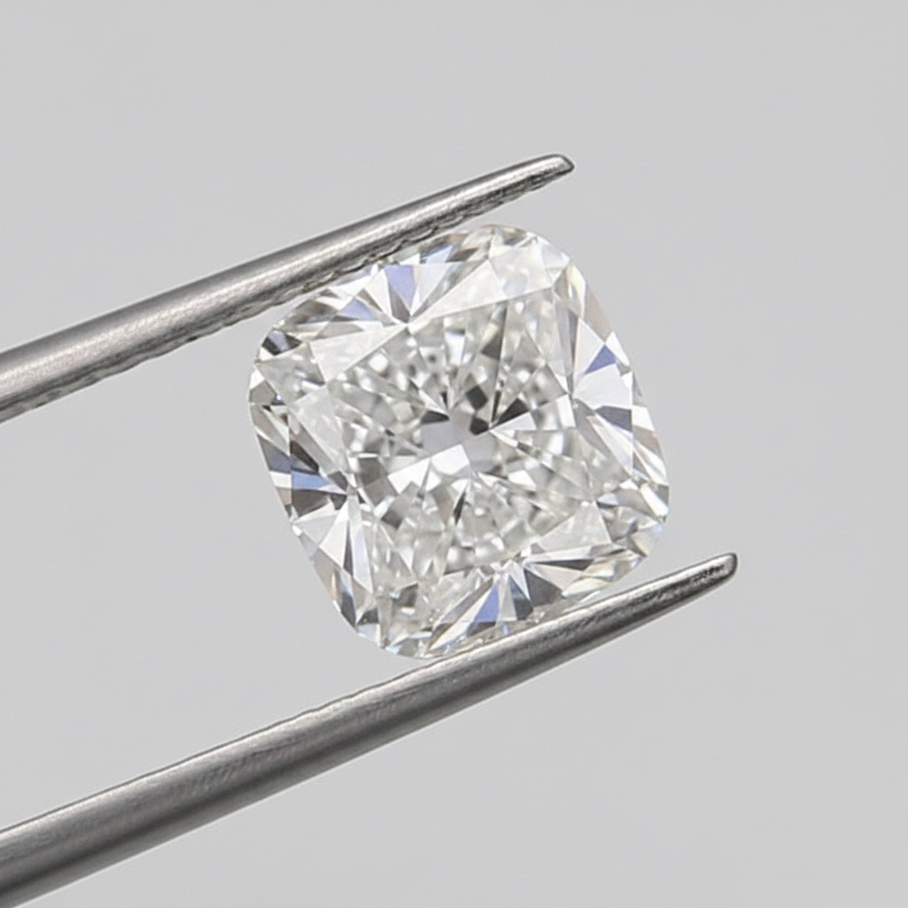 1,04 Karat kissengeschliffener, im Labor gezüchteter Diamant, VVS2/D