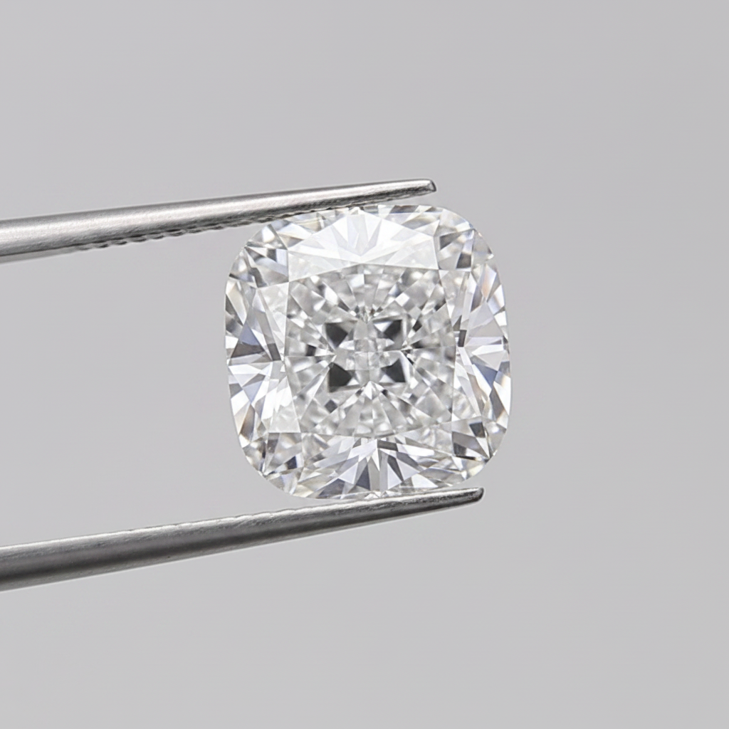 1,04 Karat kissengeschliffener, im Labor gezüchteter Diamant, VVS2/D