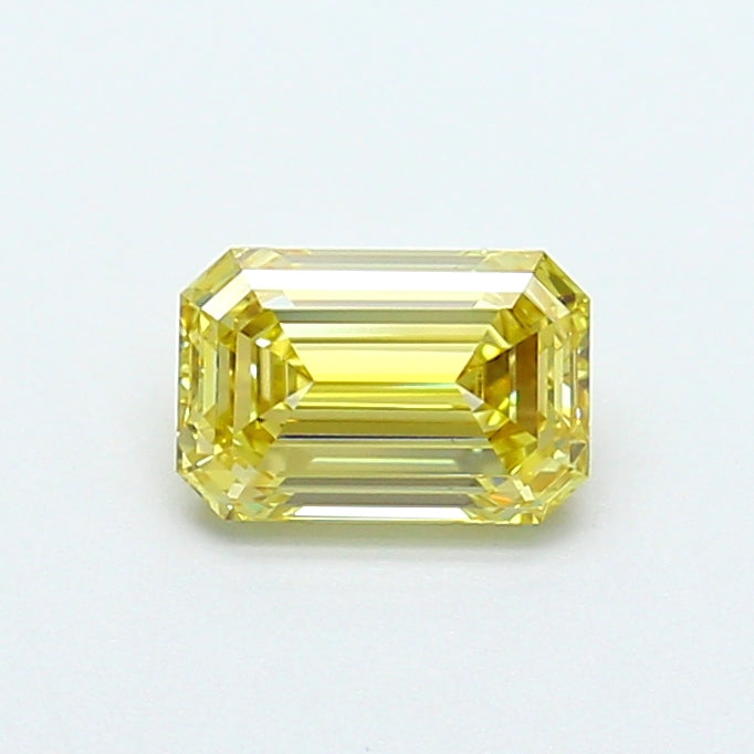 1.04 Carat Emerald Cut Lab Grown Diamond VVS2Fancy Light Yellow