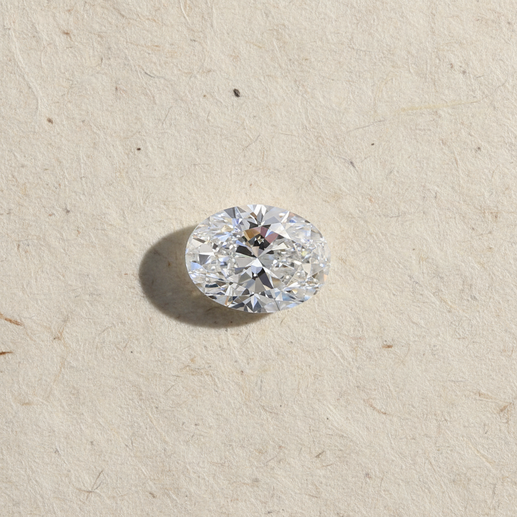 1.04 Carat Oval Cut D VS1 HPHT Lab Grown Diamond