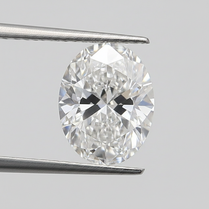 1,04 karaat ovaal geslepen laboratoriumdiamant, VVS2/D
