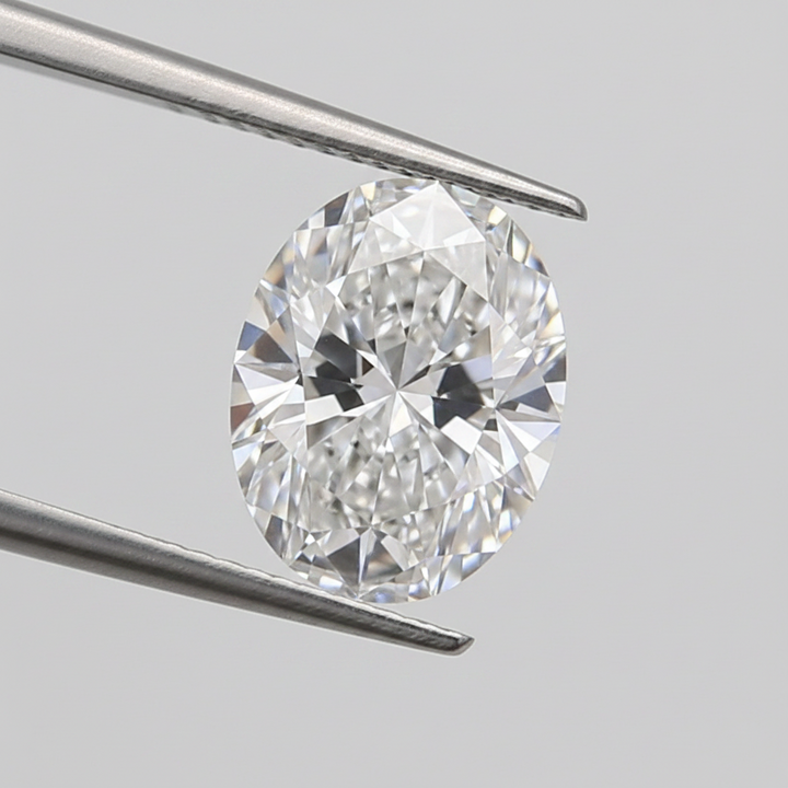 1,04 karaat ovale laboratorium-gegroeide diamant, IF/E
