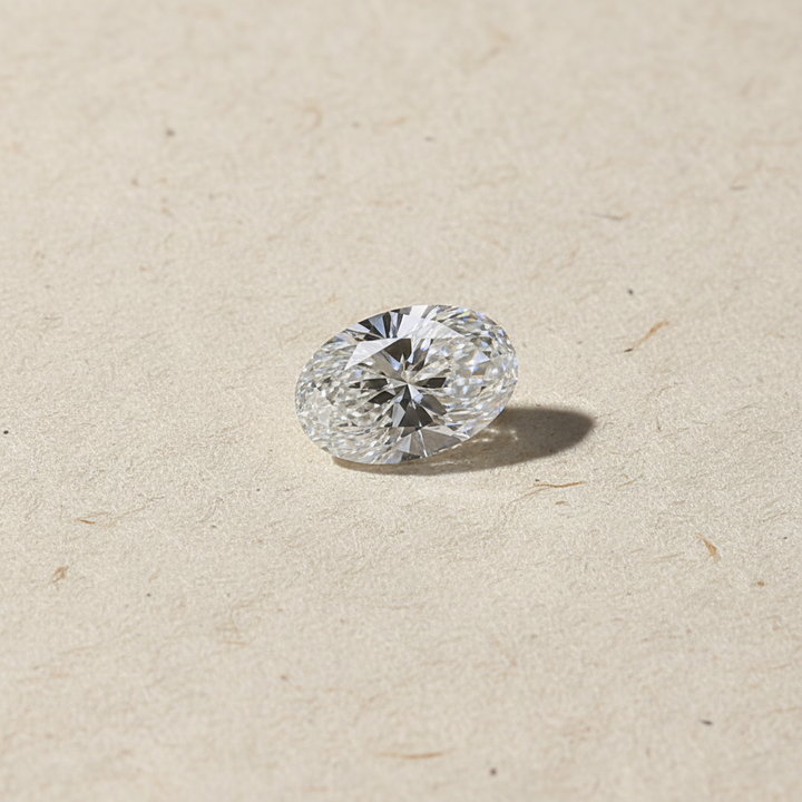 1,04 karaat ovale laboratorium-gegroeide diamant, VS1/E