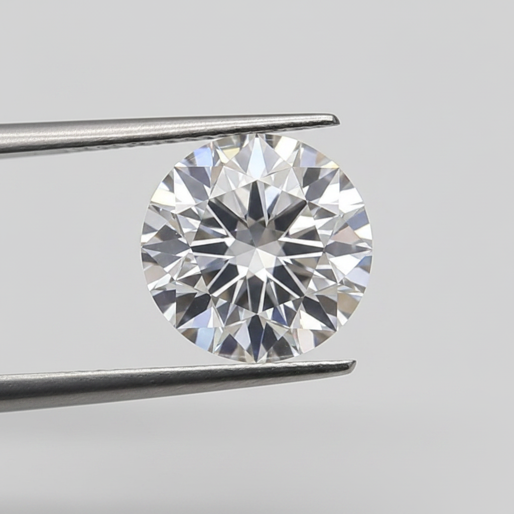 1,04 karaat ronde laboratorium-gegroeide diamant, IF/D