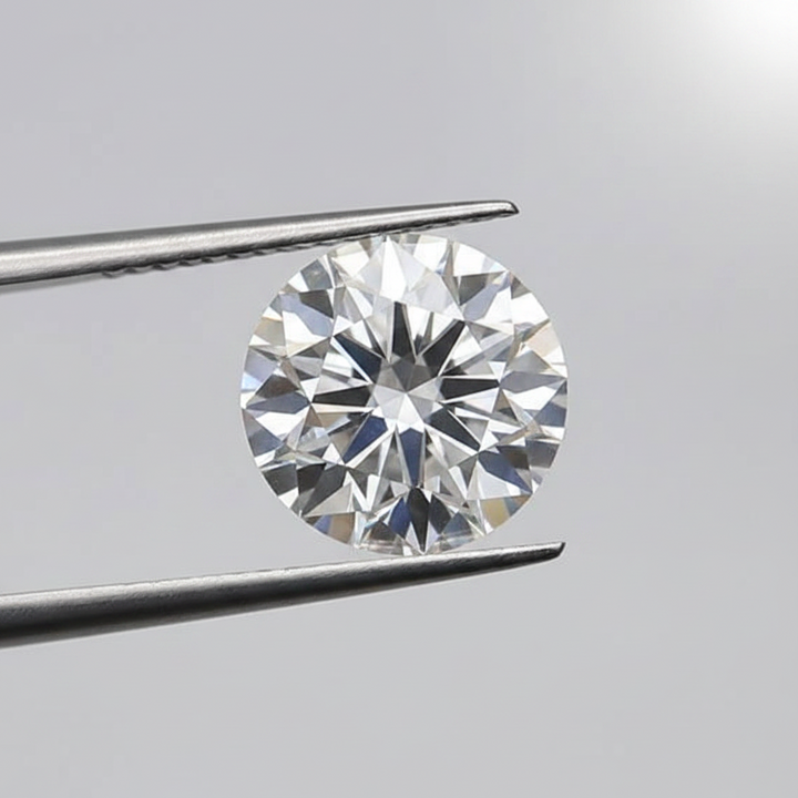 1,04 karaat ronde lab-gegroeide diamant, VS1/E
